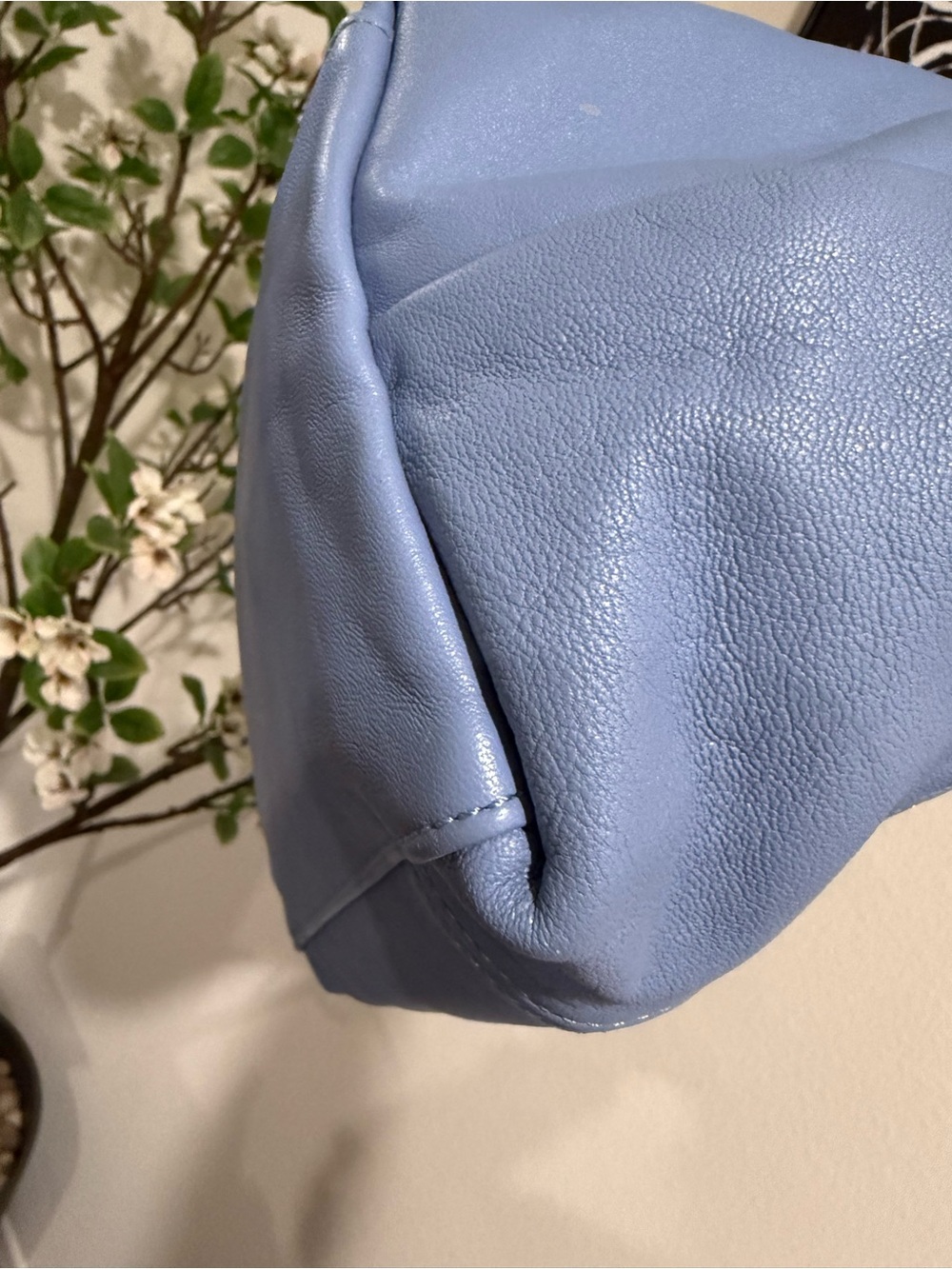 Longchamp Small Leather Tote in Periwinkle - Picture 7 of 9